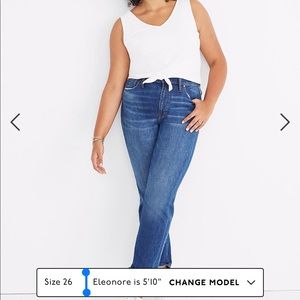 Madewell high rise slim boyjean
